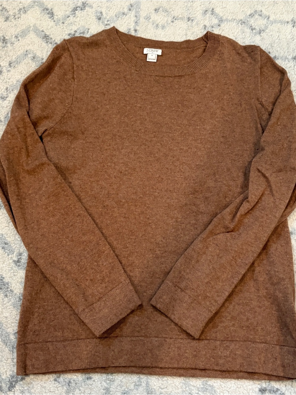 J. Crew Women’s Teddy Crewneck Sweater in Brown
